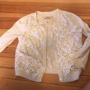 Lace White cardigan